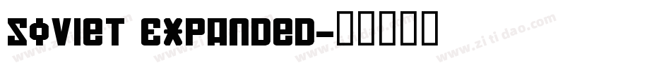 Soviet Expanded字体转换